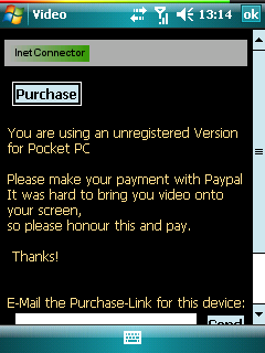 "InetConnector Video" screenshot screenshot